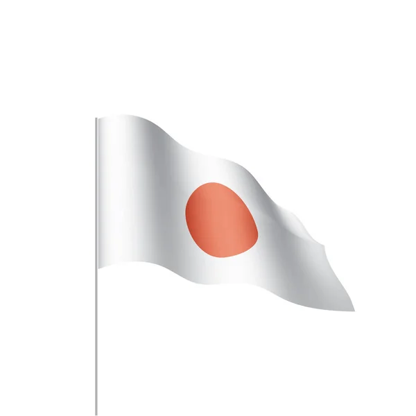 Drapeau japonais, illustration vectorielle — Image vectorielle