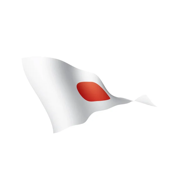 Japońska flaga, ilustracja wektora — Wektor stockowy