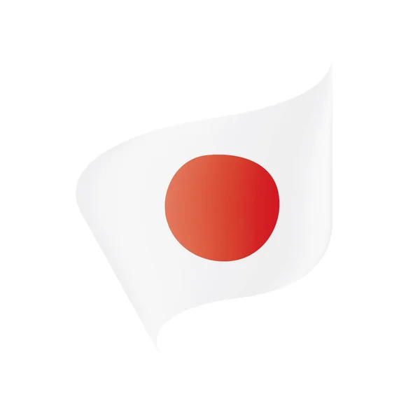 Japanische Flagge, Vektorabbildung — Stockvektor