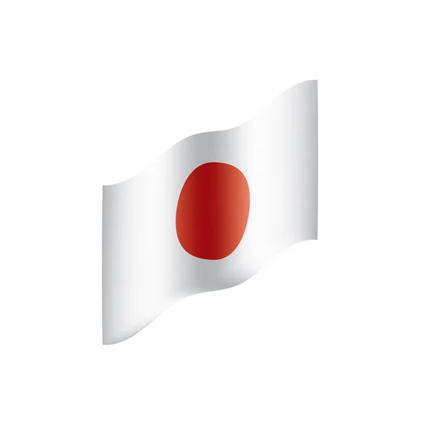 Japanische Flagge, Vektorabbildung — Stockvektor