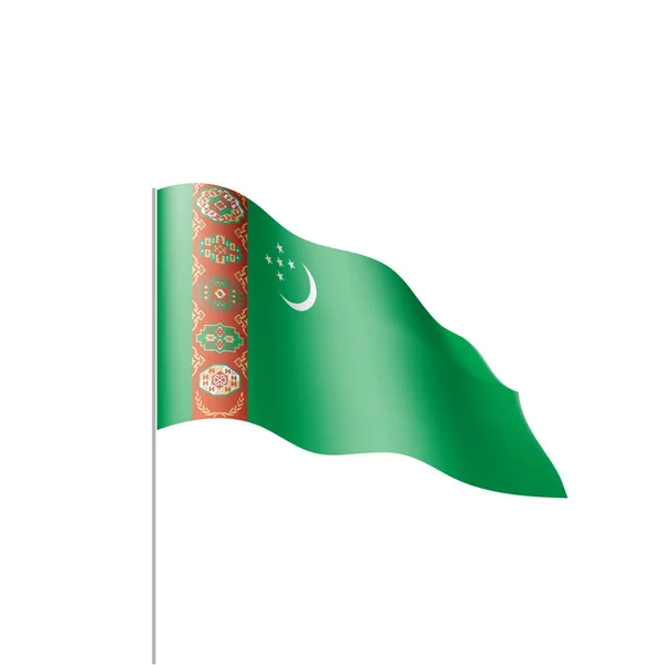 Flaga Turkmenistanu, ilustracji wektorowych — Wektor stockowy
