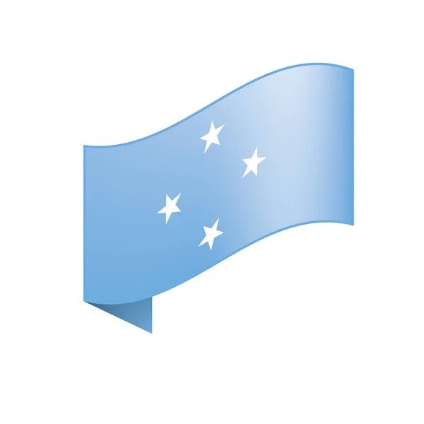 Estados Federados Bandera de Micronesia — Vector de stock