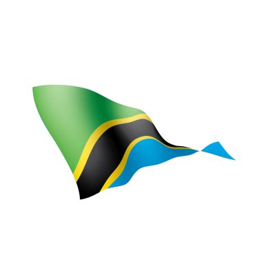 Tanzanya bayrak, vektör çizim