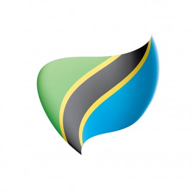 Tanzanya bayrak, vektör çizim