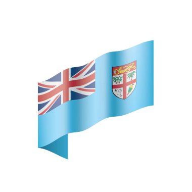 Fiji bayrak, vektör çizim