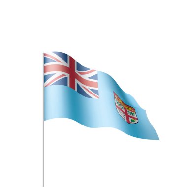 Fiji bayrak, vektör çizim