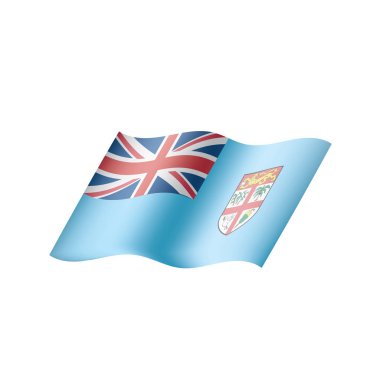 Fiji bayrak, vektör çizim