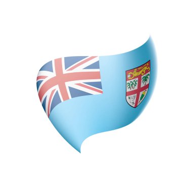 Fiji bayrak, vektör çizim