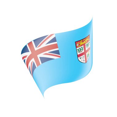 Fiji bayrak, vektör çizim