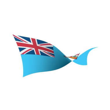 Fiji bayrak, vektör çizim