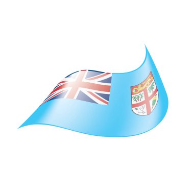 Fiji bayrak, vektör çizim
