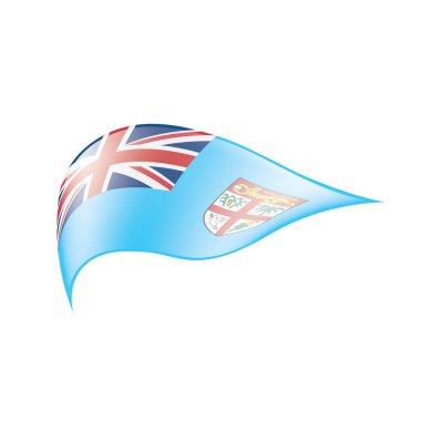 Fiji bayrak, vektör çizim