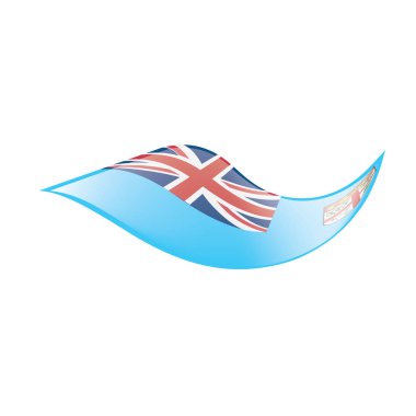 Fiji bayrak, vektör çizim