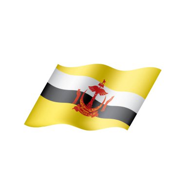 bayrak, beyaz bir arka plan üzerinde vektör çizim