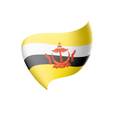 bayrak, beyaz bir arka plan üzerinde vektör çizim