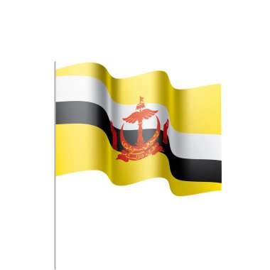 bayrak, beyaz bir arka plan üzerinde vektör çizim