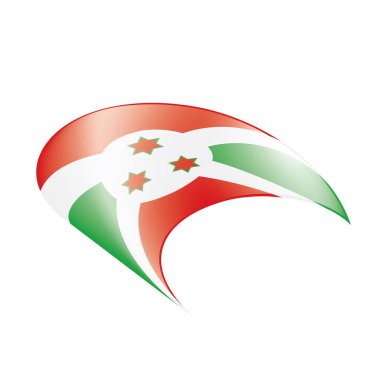 Burundi bayrağı, vektör çizim