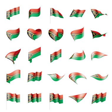 Vanuatu bayrağını, vektör çizim