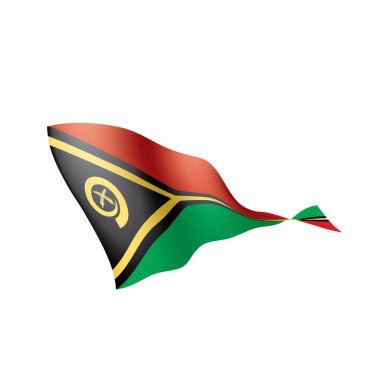 Vanuatu bayrağını, vektör çizim