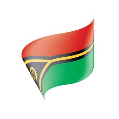 Vanuatu bayrağını, vektör çizim