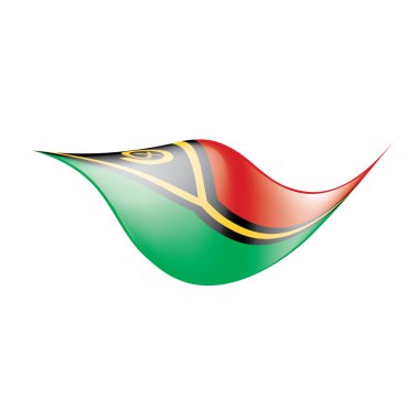 Vanuatu bayrağını, vektör çizim