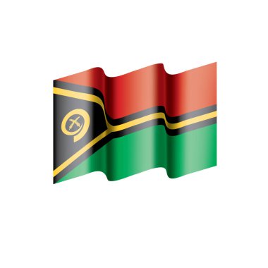 Vanuatu bayrağını, vektör çizim
