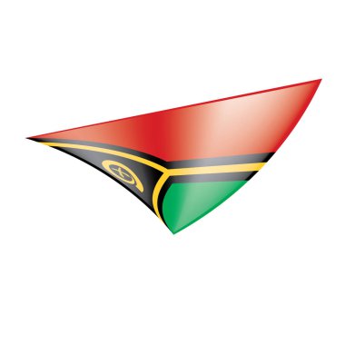 Vanuatu bayrağını, vektör çizim