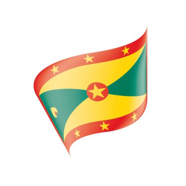 Grenada bayrağı, vektör çizim