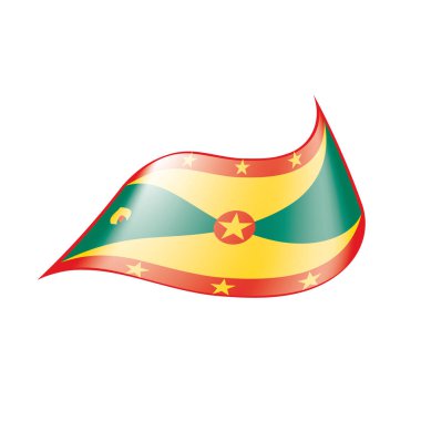 Grenada bayrağı, vektör çizim