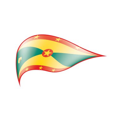 Grenada bayrağı, vektör çizim