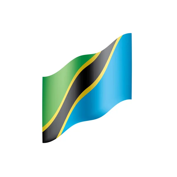 Tanzania flagga, vektorillustration — Stock vektor