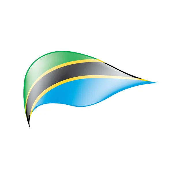 Bandera de Tanzania, vector de ilustración — Vector de stock