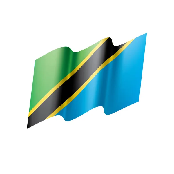 Tanzania flagga, vektorillustration — Stock vektor