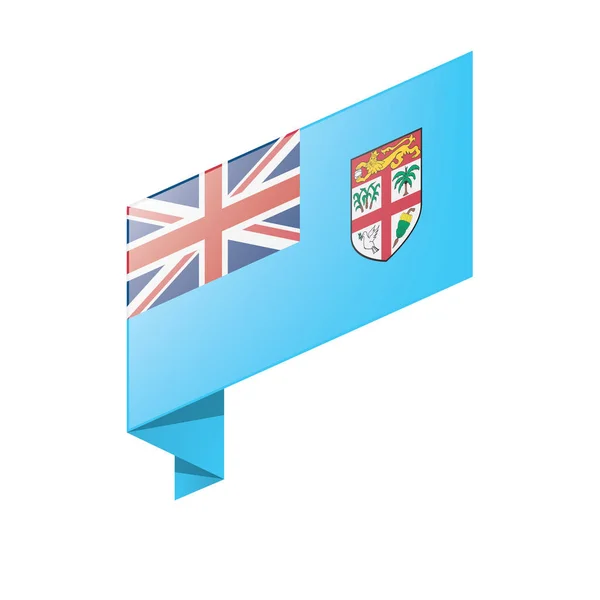 Bandera de Fiji, ilustración vectorial — Vector de stock