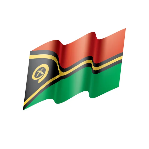 Vlajka Vanuatu, vektorové ilustrace — Stockový vektor