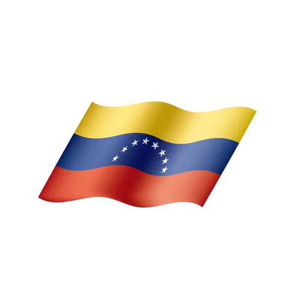 Bandera de Venezuela, vector de ilustración — Vector de stock