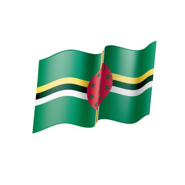 Dominika bayrak, vektör çizim