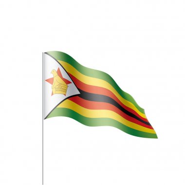 Zimbabve bayrağı, vektör çizim