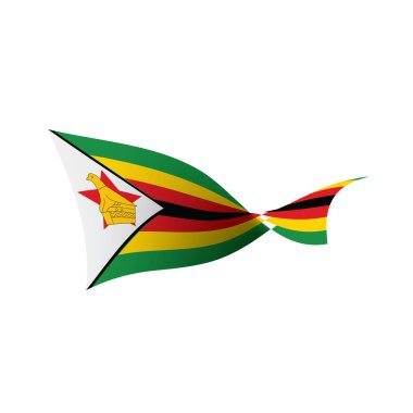 Zimbabve bayrağı, vektör çizim