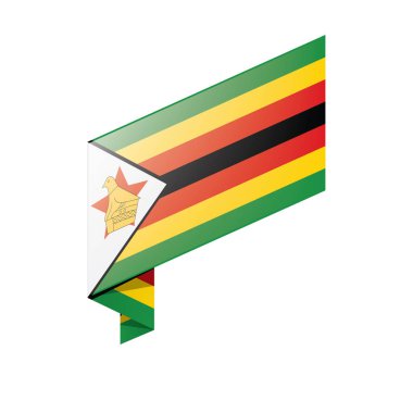 Zimbabve bayrağı, vektör çizim