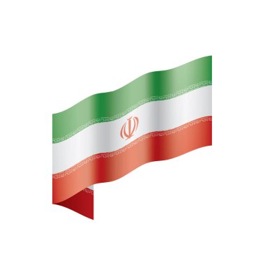 Iran bayrağı, vektör çizim