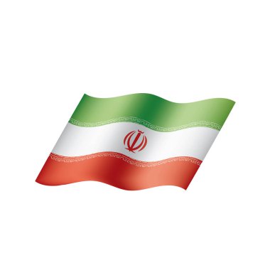 Iran bayrağı, vektör çizim