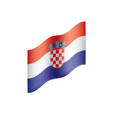 Hırvatistan bayrağı, vektör çizim