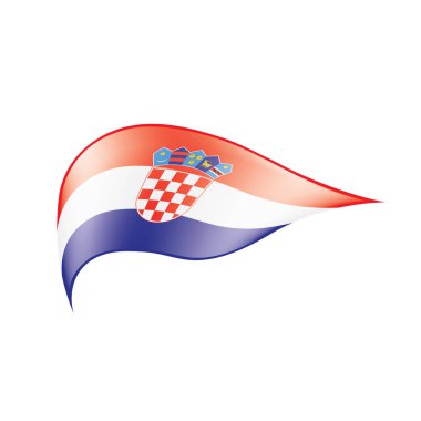 Hırvatistan bayrağı, vektör çizim