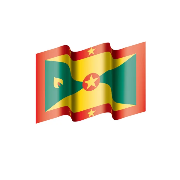 Bandiera Grenada, illustrazione vettoriale — Vettoriale Stock