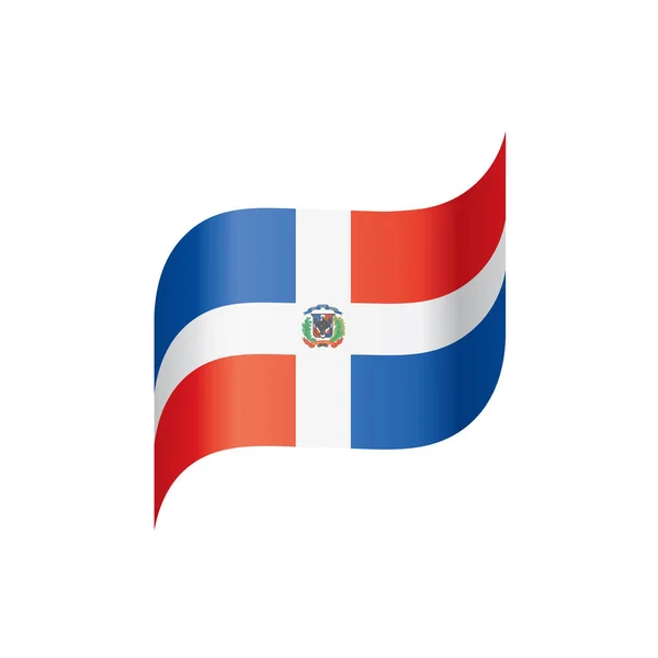 Bandera Dominicana, ilustración vectorial — Archivo Imágenes Vectoriales