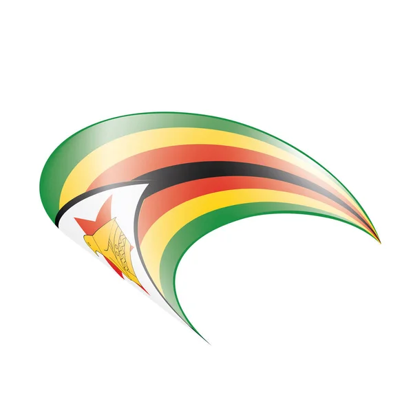 Zimbabwe-flagg, vektorillustrasjon – stockvektor