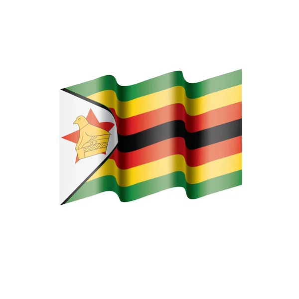 Zimbabwes flagga, vektorillustration — Stock vektor