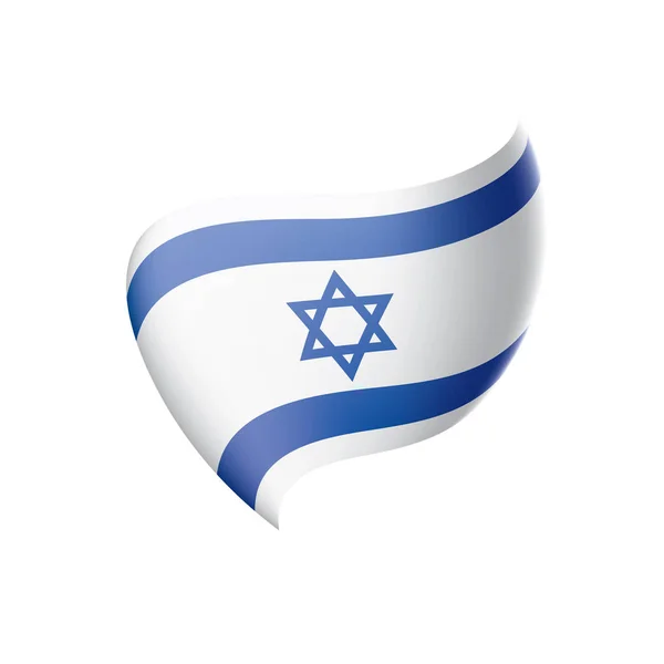 Bandera de Israel, ilustración vectorial — Vector de stock