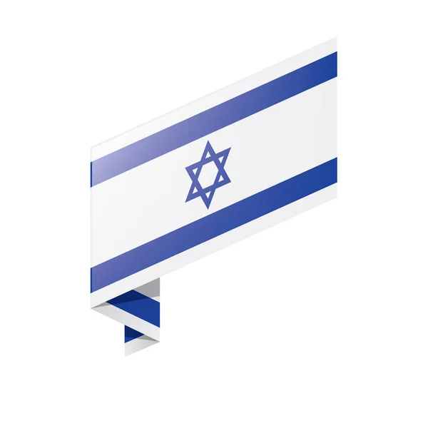 Bandera de Israel, ilustración vectorial — Vector de stock